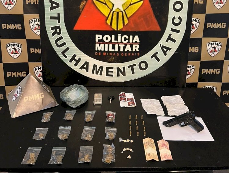 Homem é preso por tráfico de drogas e porte ilegal de munições em Viçosa