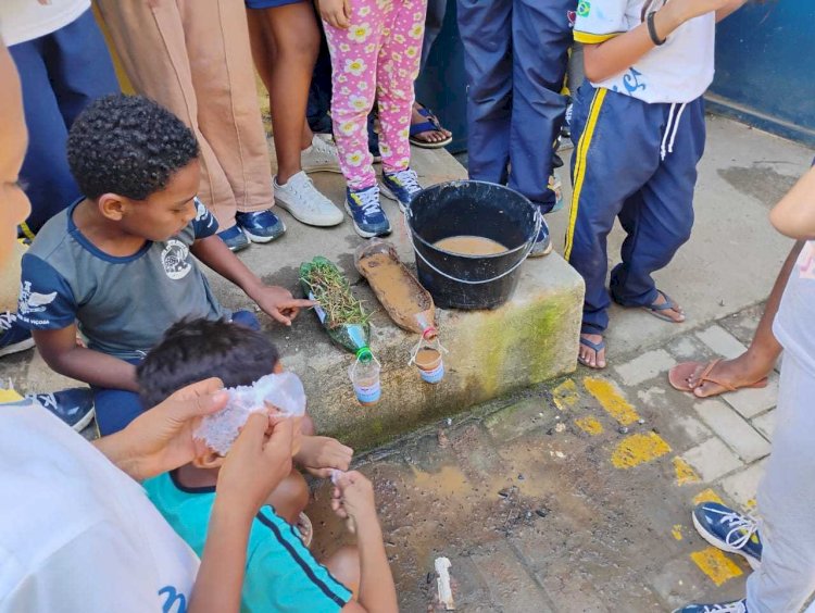 PMV e ViJazz promovem plantio de 220 árvores com alunos da rede municipal