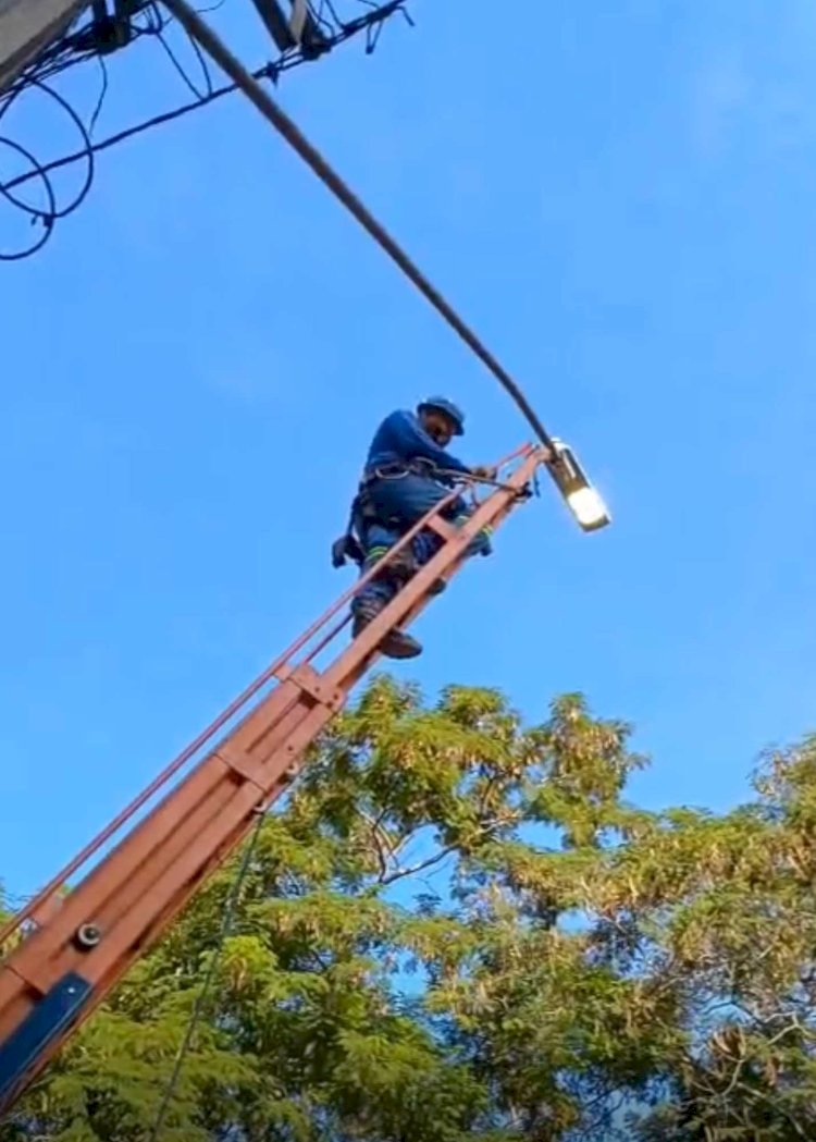 Viçosa reforça manutenção da iluminação pública após aumento de demandas durante o período chuvoso