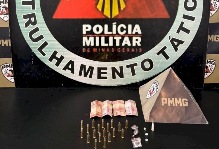 Adolescente é apreendido com munições e drogas em Viçosa