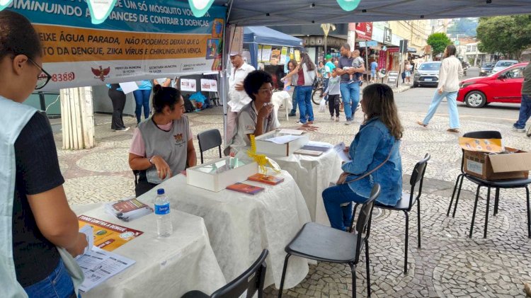 Prefeitura de Viçosa e UFV realizam Dia D de combate à Dengue e zoonoses no Calçadão