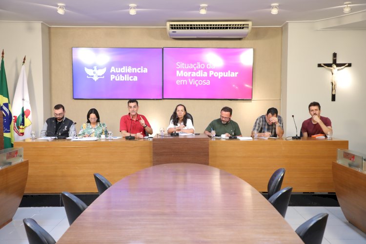 Déficit habitacional em Viçosa chega a 2 mil famílias; audiência debate novas moradias