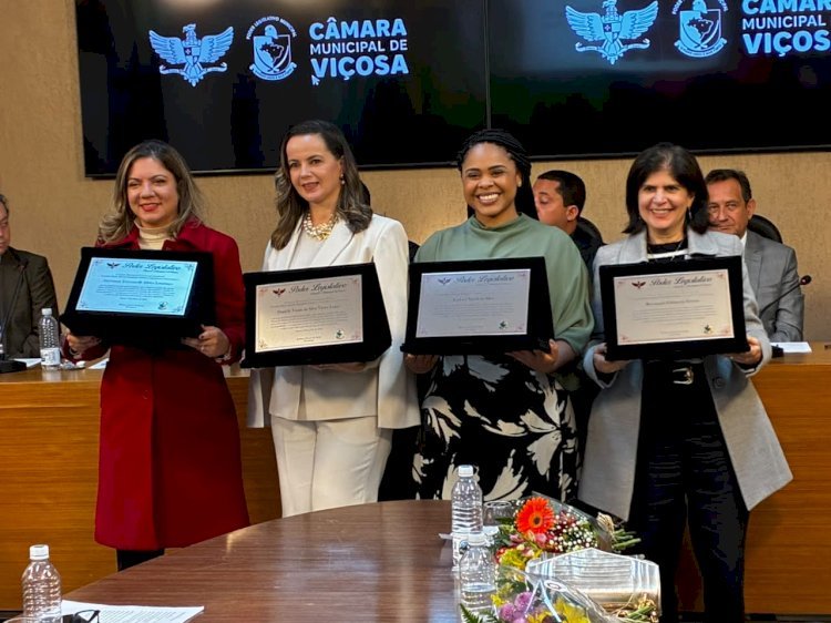 Câmara homenageia  juízas da Comarca de Viçosa em sessão solene