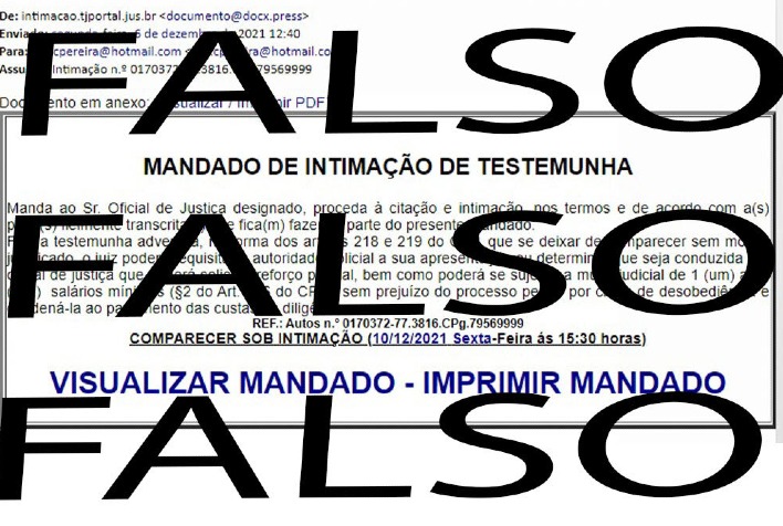 TJMG alerta sobre golpes com mandados falsos