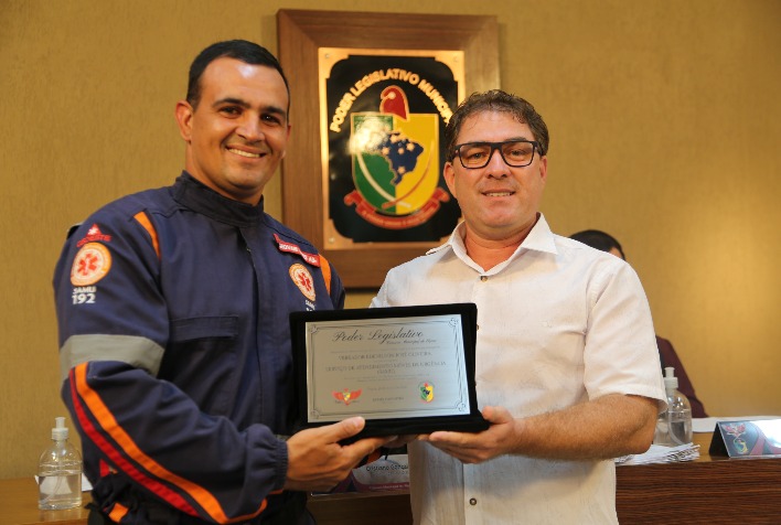 Samu recebe homenagem na Câmara de Viçosa pelos serviços prestados