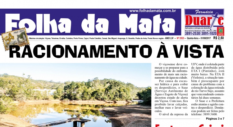 Capa da próxima edição
