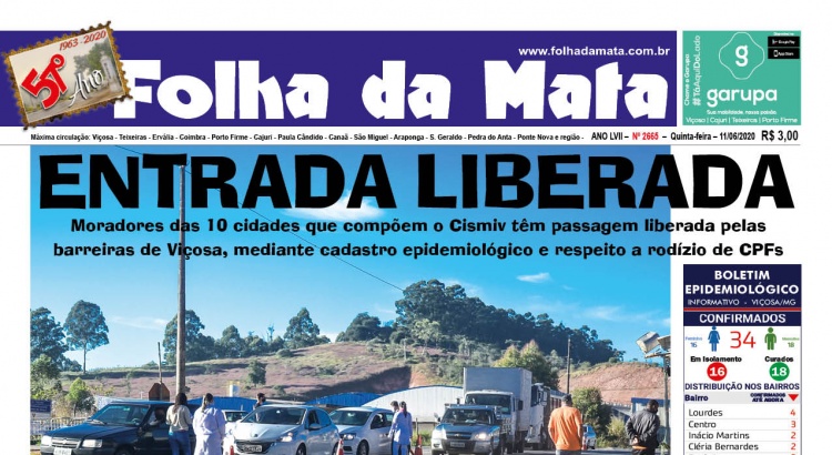Capa da próxima edição
